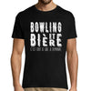 T-shirt homme Bowling et bière - Planetee