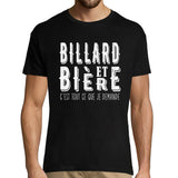 T-shirt homme Billard et bière - Planetee