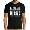 T-shirt homme Baseball et bière - Planetee