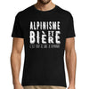 T-shirt homme Alpinisme et bière - Planetee