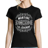 T-shirt femme Martine La Déesse - Planetee