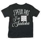 T-shirt Enfant j'peux pas j'ai sudoku - Planetee