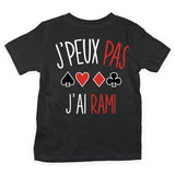 T-shirt Enfant j'peux pas j'ai rami - Planetee