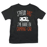 T-shirt Enfant J'peux pas j'me barre en camping car - Planetee