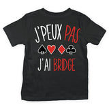 T-shirt Enfant j'peux pas j'ai bridge - Planetee