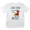 T-shirt Enfant poney amour - Planetee