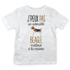 T-shirt enfant j'peux pas beagle - Planetee