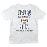 T-shirt enfant j'peux pas shih tzu - Planetee