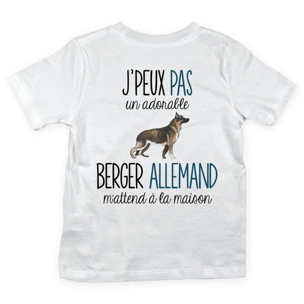 T-shirt enfant j'peux pas berger allemand - Planetee