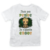 T-shirt Enfant Je ne suis pas Petite Je s'appelle Groot Blanc - Planetee