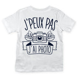 T-shirt Enfant J'peux pas j'ai photo blanc - Planetee