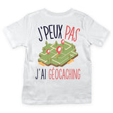 T-shirt Enfant J'peux pas j'ai geocaching blanc - Planetee