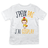 T-shirt Enfant J'peux pas j'ai cosplay blanc - Planetee