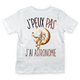 T-shirt Enfant J'peux pas j'ai astronomie blanc - Planetee