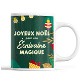 Tasse Noël Écrivaine femme Vert - Planetee