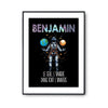 Affiche Prénom Benjamin Univers - Planetee