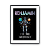 Affiche Prénom Benjamin Univers - Planetee