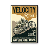 Affiche Vintage Moto - Planetee