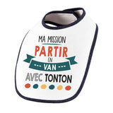 Bavoir bébé Ma mission Van avec Tonton - Planetee