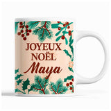 Tasse Noël Maya Beige - Planetee