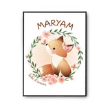 Affiche Maryam Bébé d'amour Renard - Planetee