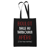 Sac Tote Bag Balle au Tambourin C'est ma Routine - Planetee
