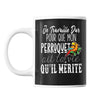 Mug Perroquet travaille dur - Planetee