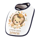 Bavoir Simon bébé Lion Roi - Planetee