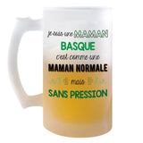 Chope de bière Maman Basque Chauvine Sans Pression - Planetee