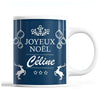 Tasse Noël Céline Bleu - Planetee