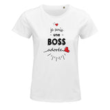 T-shirt femme Boss adorée - Planetee