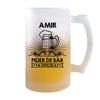 Chope de bière Amir Prénom Pilier de Bar - Planetee