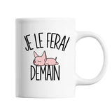 Mug Chat Sphynx Je le ferai demain - Planetee