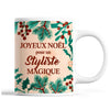 Tasse Noël Styliste homme Beige - Planetee