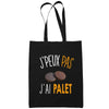 Sac Tote Bag Palet Je peux pas Noir - Planetee