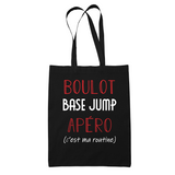 Sac Tote Bag Base Jump C'est ma Routine - Planetee