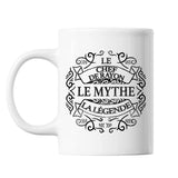 Mug Chef de rayon Le Mythe la Légende blanc - Planetee