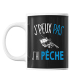 Mug Pêche j'peux pas Noir - Planetee