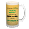 Chope de bière Papa Seine et Marnais Chauvin et Sans Pression - Planetee