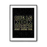 Affiche kick boxing soit avec toi - Planetee