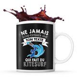 Mug personnalisable kitesurf Prénom Femme Métier Age pour Kitesurfeuse - Planetee
