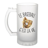 Chope de bière Baseball c'est la vie - Planetee