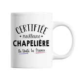 Mug Femme Chapelière Meilleure de France | Tasse Blanc métier - Planetee