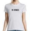 T-shirt Femme Blanc - OK Boomer - Planetee