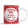 Tasse Noël Monitrice d'auto-école femme Rouge - Planetee