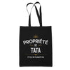 Tote Bag Noir Tata ne plaisante pas - Planetee