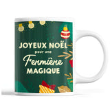 Tasse Noël Fermière femme Vert - Planetee