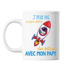 Mug Bêtises avec Papy Astronaute Fusée - Planetee