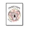 Affiche Maryam Bébé d'amour Koala - Planetee