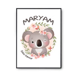 Affiche Maryam Bébé d'amour Koala - Planetee